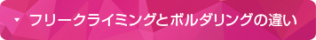 フリークライミングとボルダリングの違い